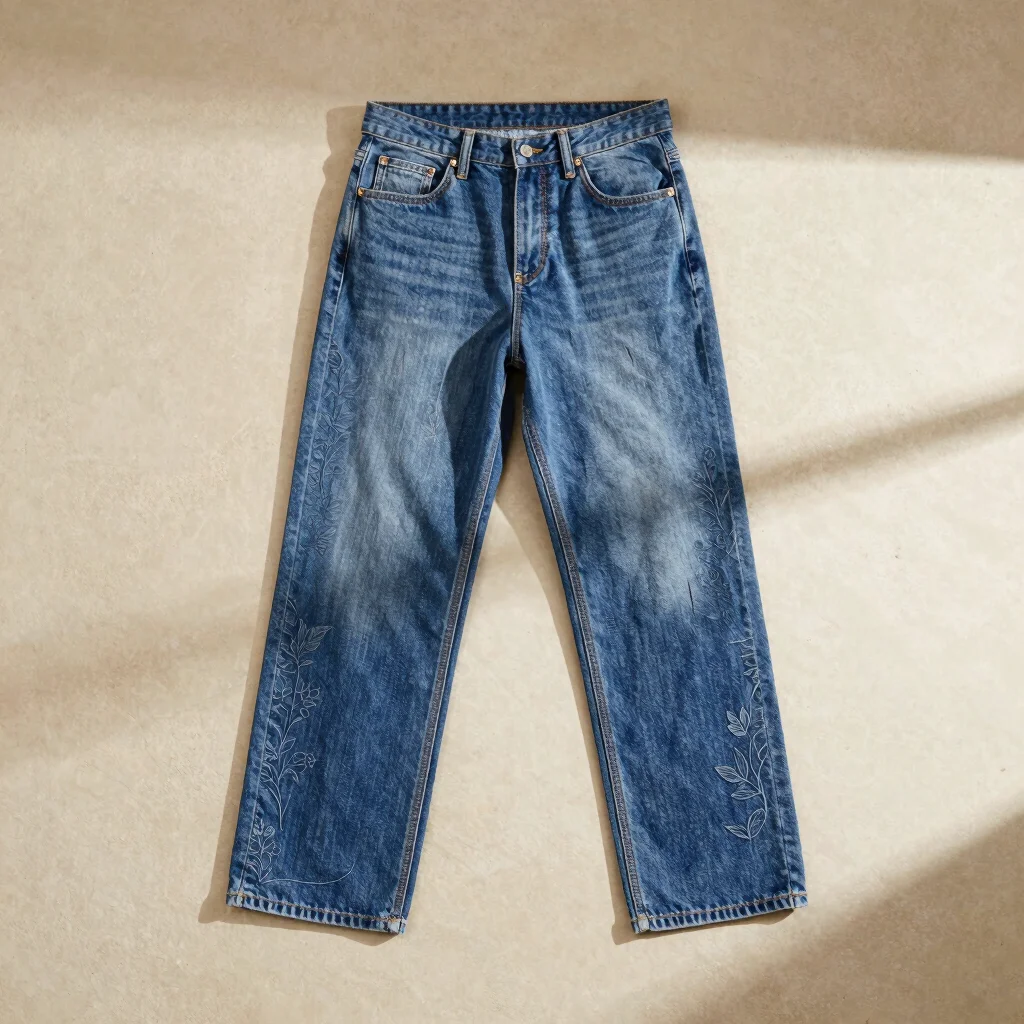The Indigo Botanica Straight Jeans