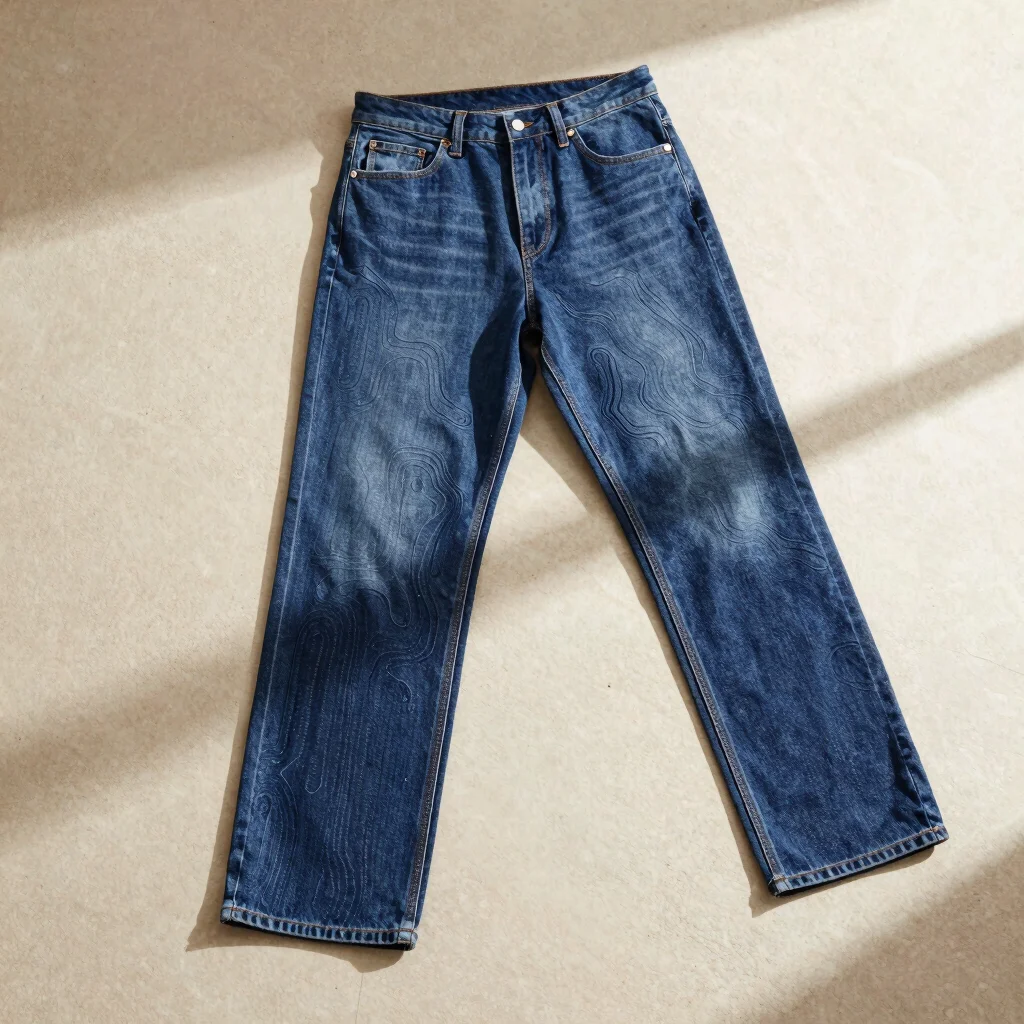 The Topographic Contour Straight Jeans